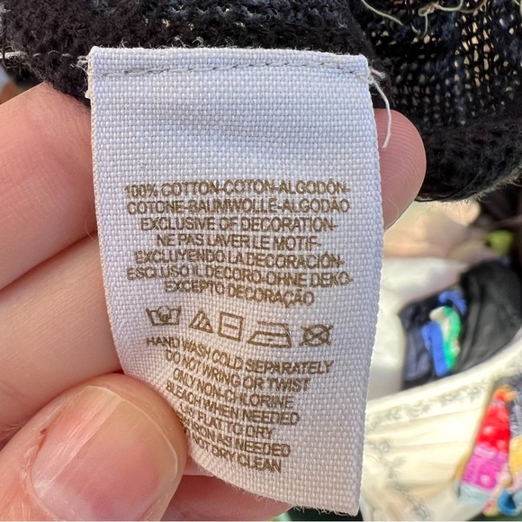 Amazing free people black and gold gauzy beach coverup - Picture 4 of 5